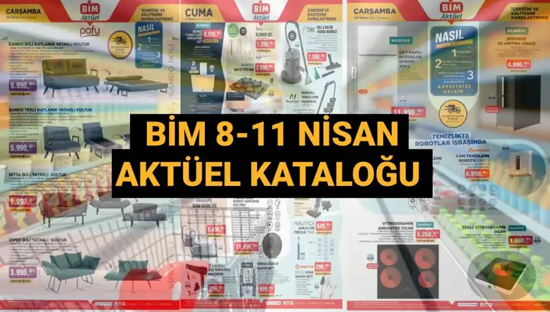 BİM Aktüel Kataloğu ile 8-11 Nisan 2025'te Neler Alışverişte Sizi Bekliyor?
