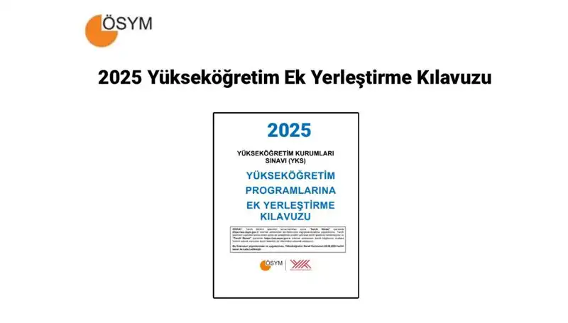 2025 Yükseköğretim Ek Yerleştirme Kılavuzu: YKS Ek Tercih Süreci Detayları