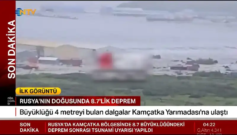 Kamçatka Kıyılarında İlk Tsunami Dalgalarının Gelişi: Endişe ve Önlemler