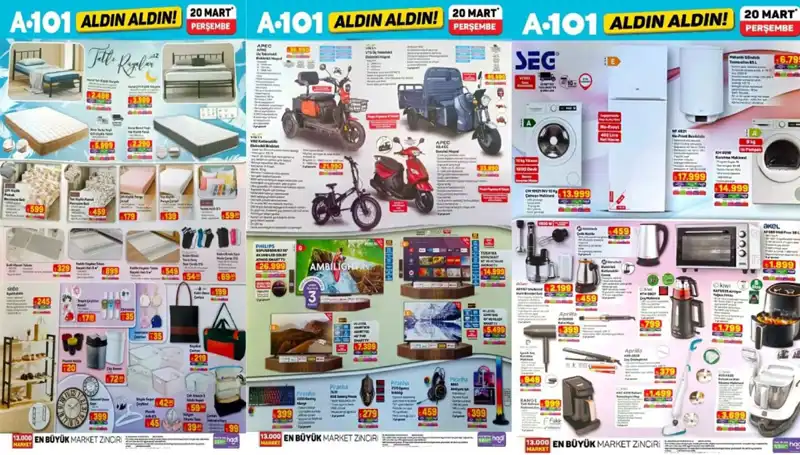 A101 Aktüel İndirim Kataloğu 20 Mart 2025: Elektronik Mutfak Ürünlerinde Uzun Süreli Fırsatlar