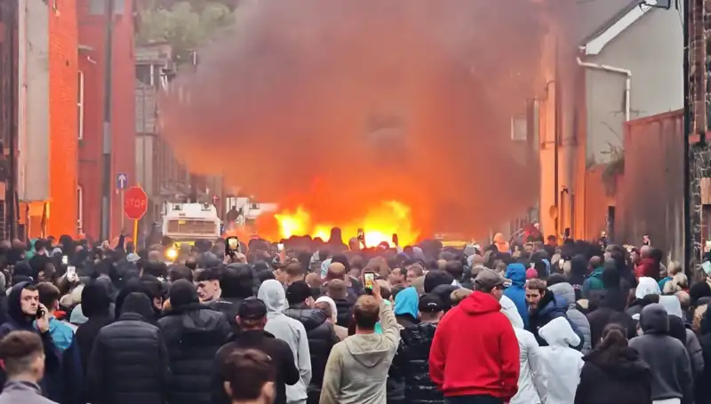 Kuzey İrlanda'da Cinsel Saldırı Protestolarında Şiddet Olayları Artıyor